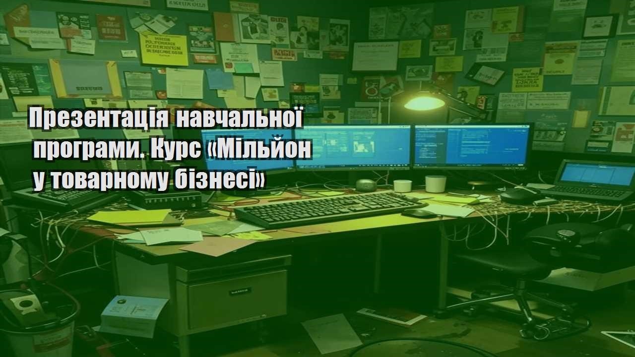 prezentacziya navchalnoyi programy. kurs miljon u tovarnomu biznesi