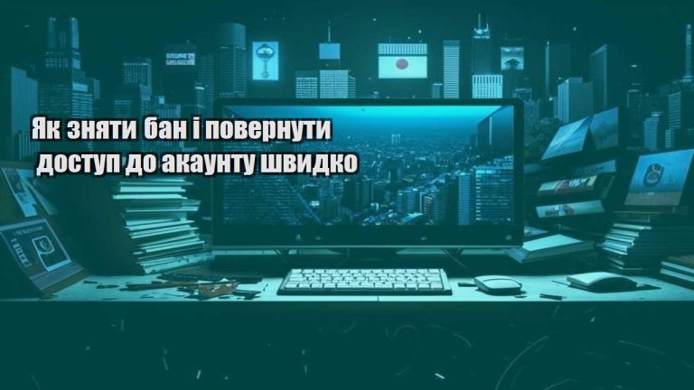 yak znyaty ban i povernuty dostup do akauntu shvydko