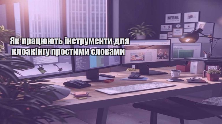 yak praczyuyut instrumenty dlya kloakingu prostymy slovamy