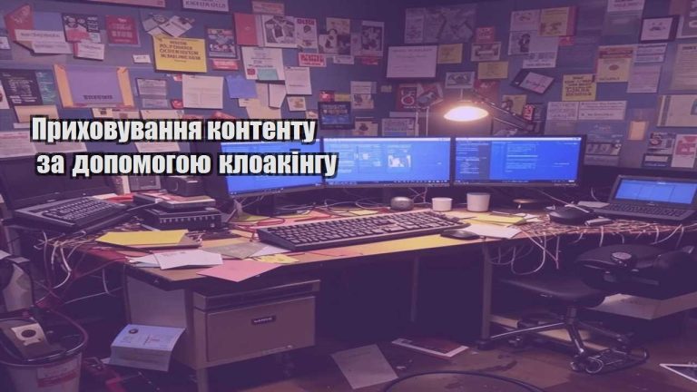 pryhovuvannya kontentu za dopomogoyu kloakingu