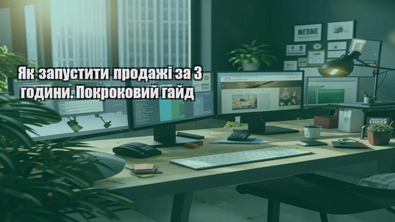 yak zapustyty prodazhi za 3 godyny. pokrokovyj gajd