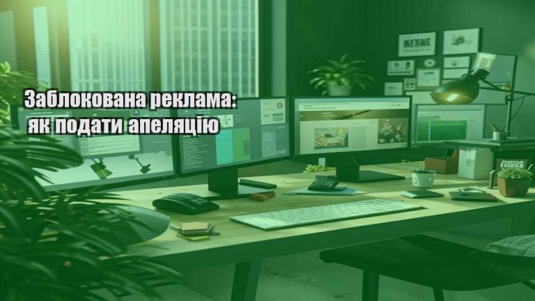 zablokovana reklama yak podaty apelyacziyu