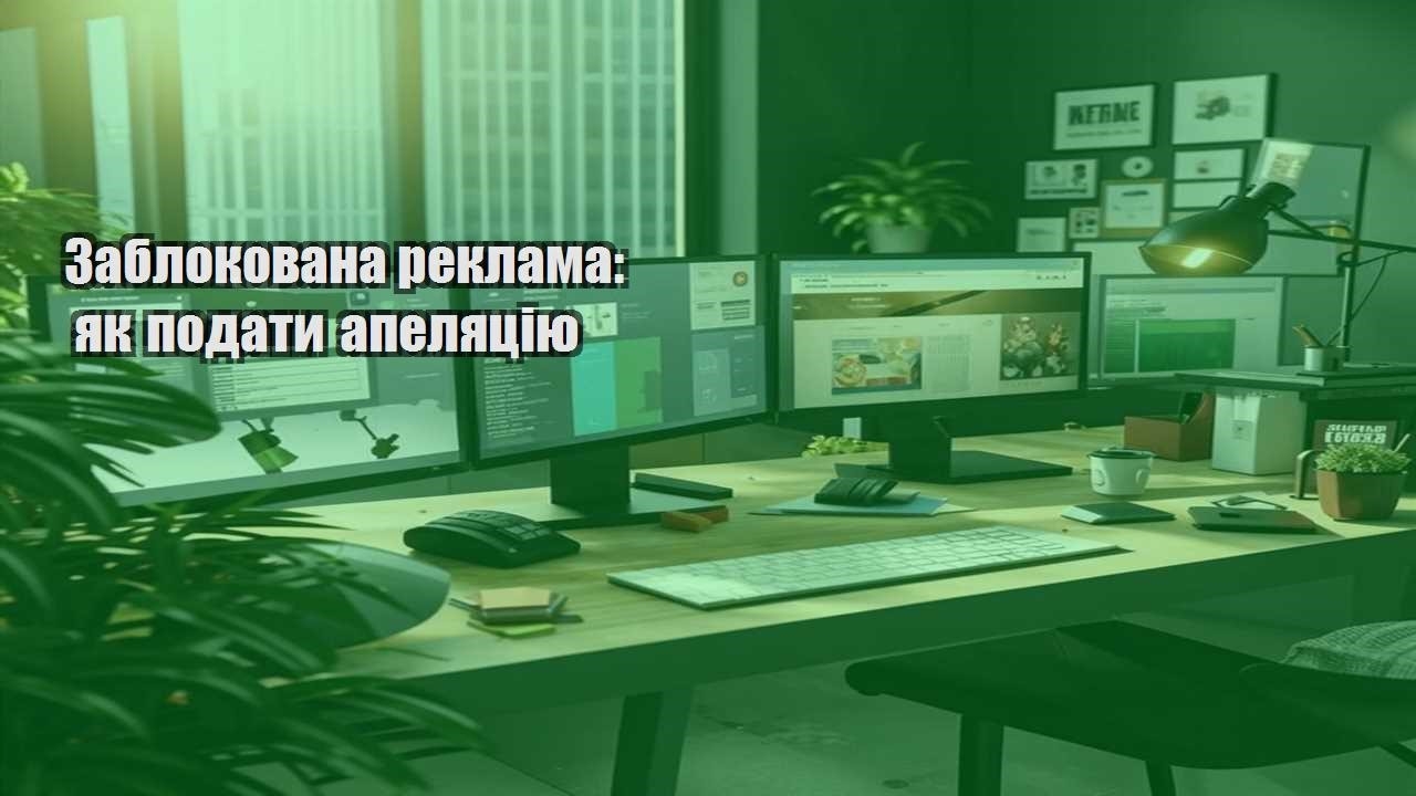 zablokovana reklama yak podaty apelyacziyu