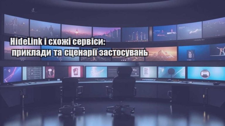 hidelink i shozhi servisy pryklady ta sczenariyi zastosuvan