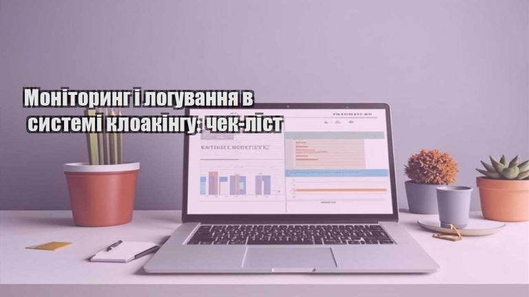 monitoryng i loguvannya v systemi kloakingu chek list