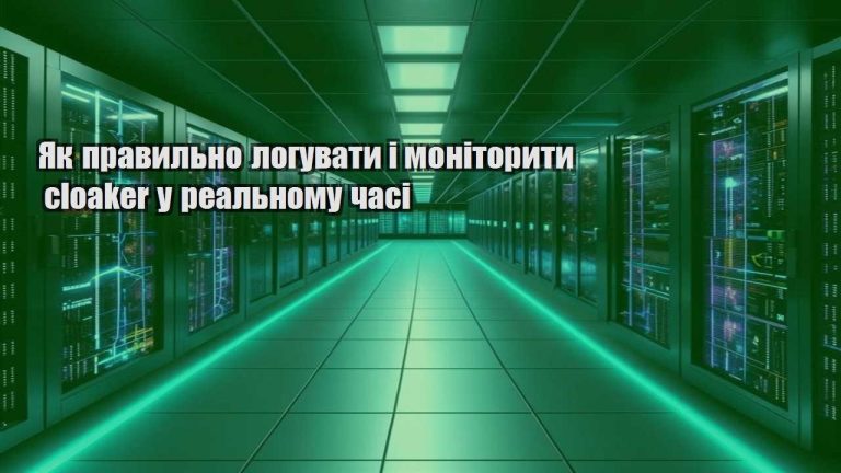 yak pravylno loguvaty i monitoryty cloaker u realnomu chasi