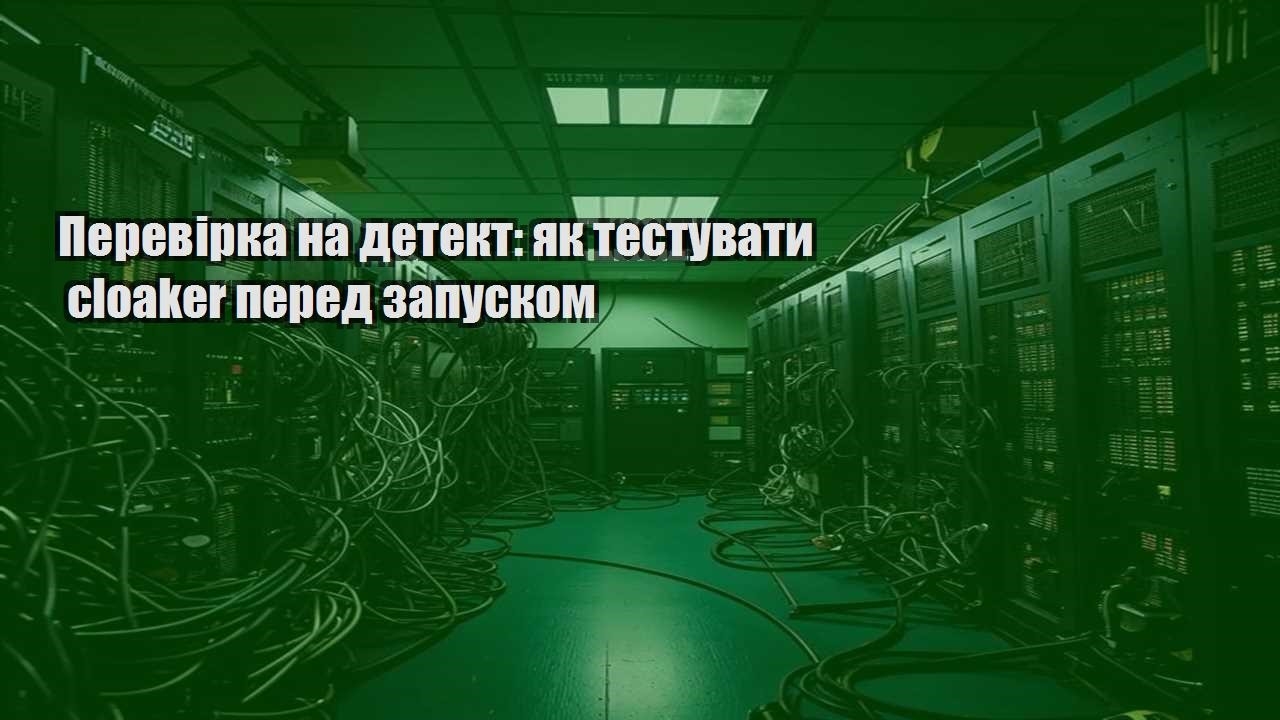 perevirka na detekt yak testuvaty cloaker pered zapuskom
