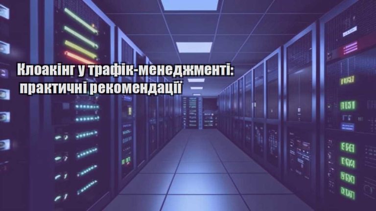 kloaking u trafik menedzhmenti praktychni rekomendacziyi