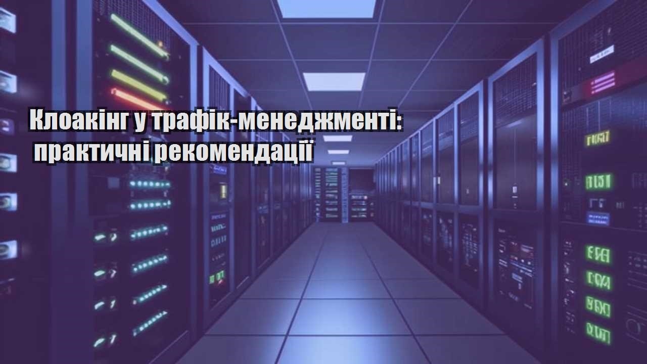 kloaking u trafik menedzhmenti praktychni rekomendacziyi
