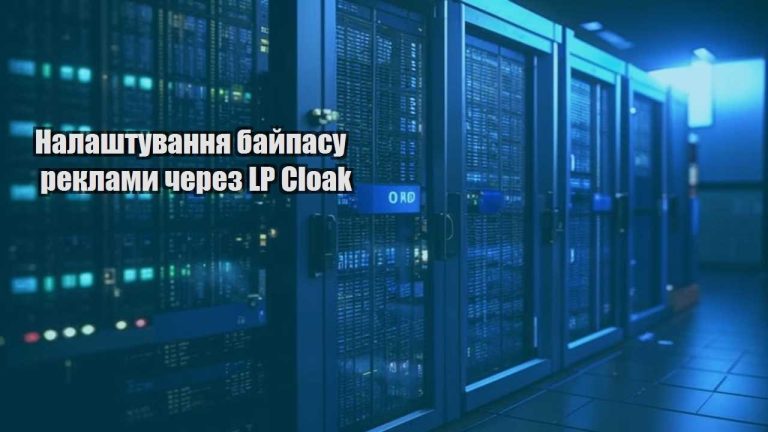 nalashtuvannya bajpasu reklamy cherez lp cloak