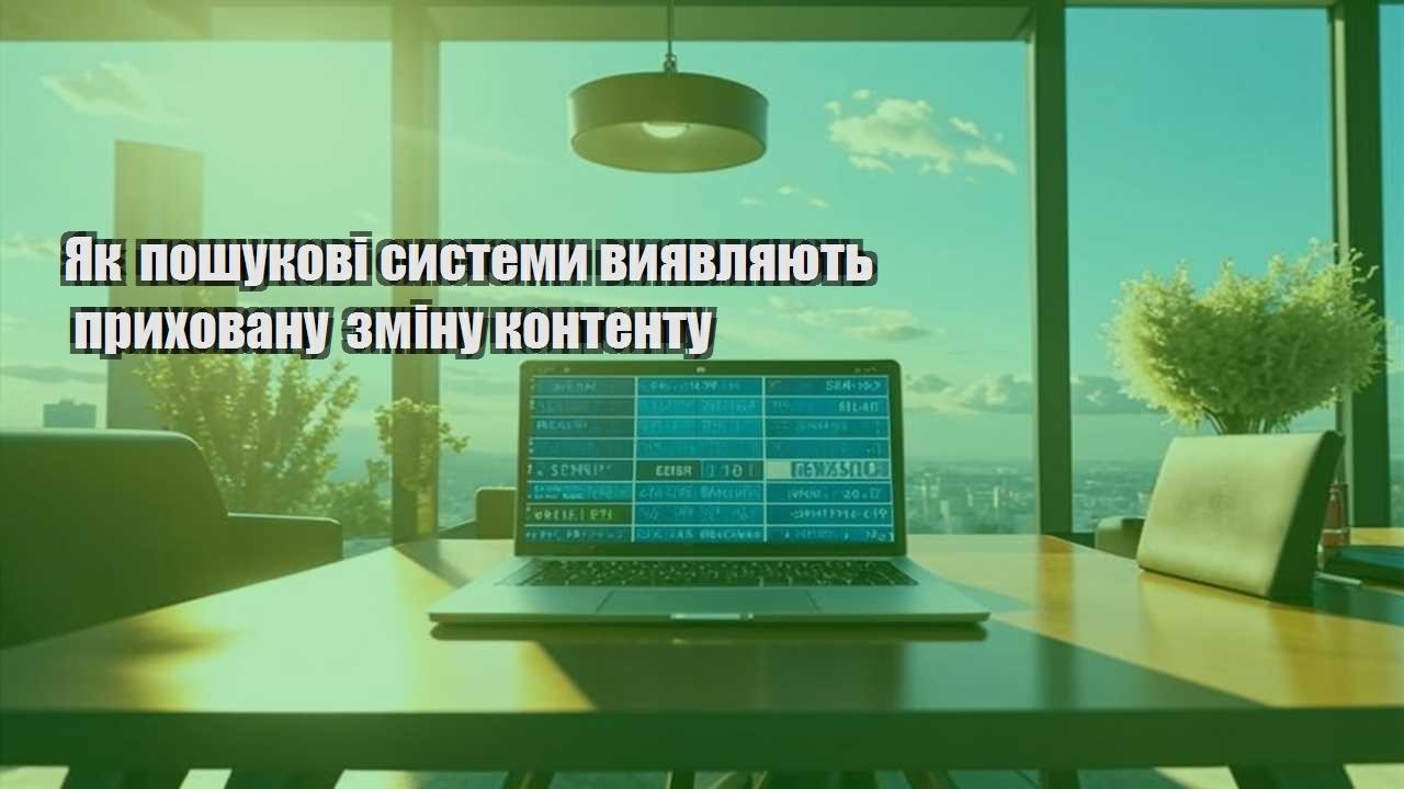 yak poshukovi systemy vyyavlyayut pryhovanu zminu kontentu