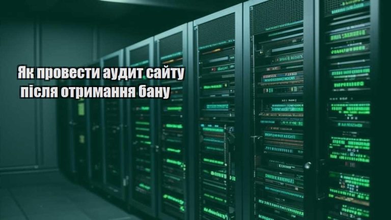 yak provesty audyt sajtu pislya otrymannya banu