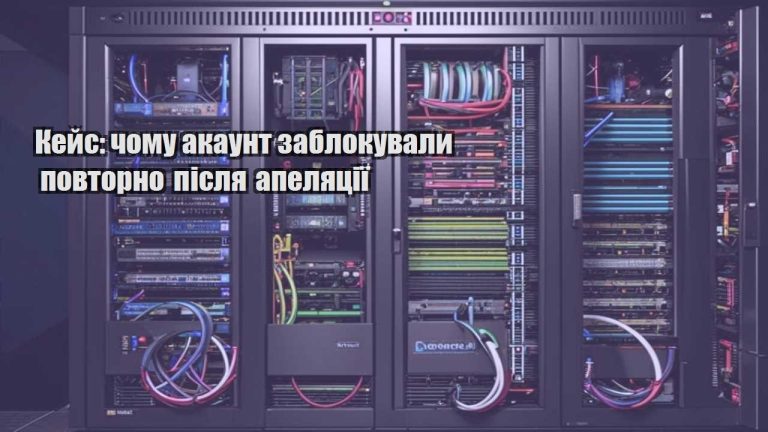 kejs chomu akaunt zablokuvaly povtorno pislya apelyacziyi