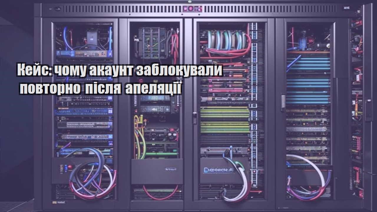 kejs chomu akaunt zablokuvaly povtorno pislya apelyacziyi