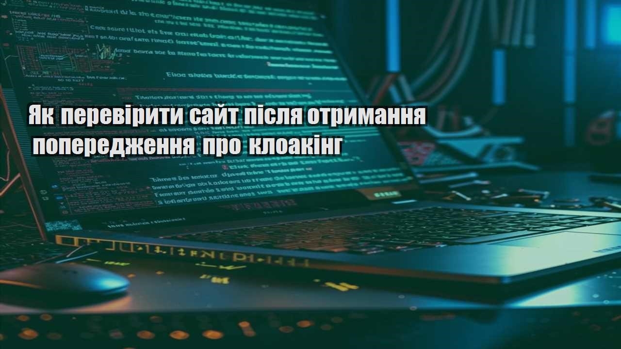yak pereviryty sajt pislya otrymannya poperedzhennya pro kloaking
