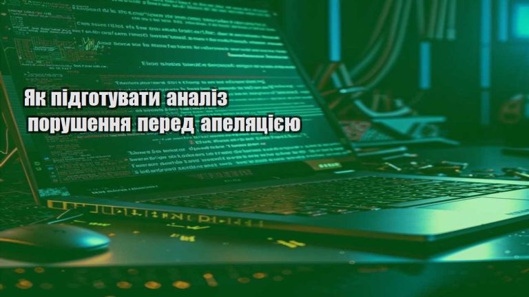 yak pidgotuvaty analiz porushennya pered apelyacziyeyu
