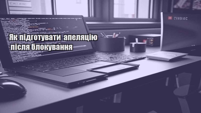 yak pidgotuvaty apelyacziyu pislya blokuvannya