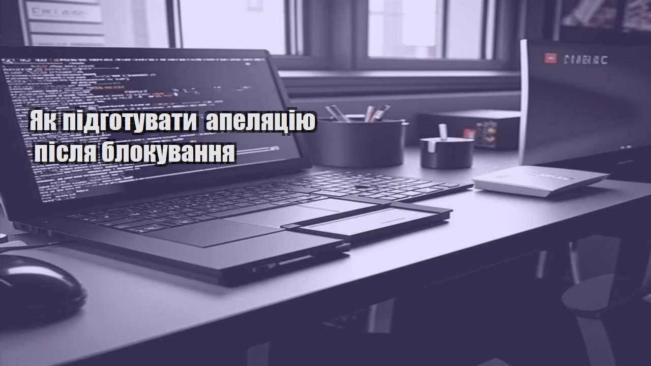 yak pidgotuvaty apelyacziyu pislya blokuvannya